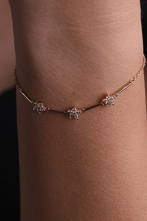 دستبند طلا زرد زنانه 14 عیار Naze Kuyumculuk - کد 868017394