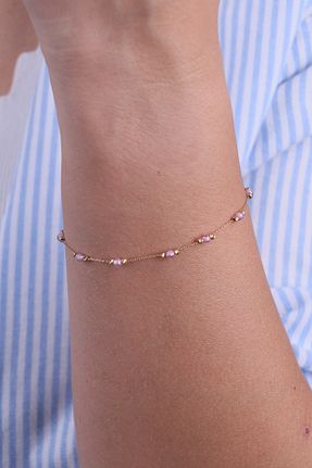 دستبند طلا زرد زنانه 14 عیار Naze Kuyumculuk - کد 868016974