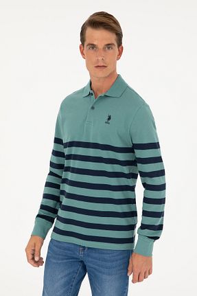 سوئیشرت سبز مردانه ساده U.S. Polo Assn. - کد 834595433