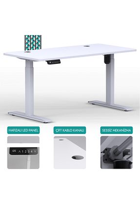 میز تحریر سفید 140 cm EDUSA - کد 868036453