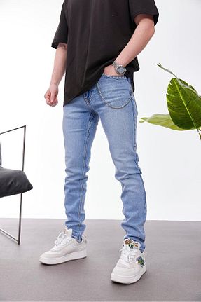 شلوار جین آبی مردانه پاچه تنگ NOMARC - کد 316848942