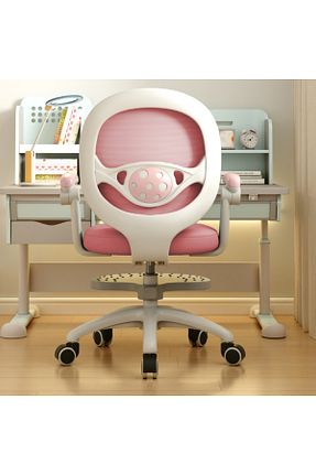 صندلی مطالعه صورتی Yukarı-Aşağı Hareketli KARR OFFICE - کد 837144371
