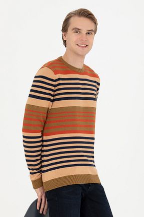 پلیور خاکی مردانه ساده U.S. Polo Assn. - کد 839191997