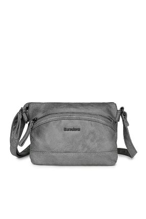 کیف پستچی طوسی زنانه BARCELONA 21K - کد 868058432