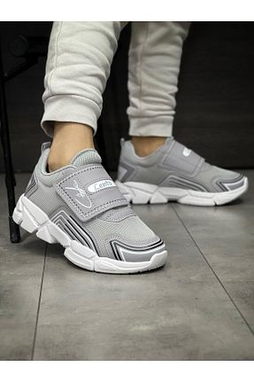 کفش اسنیکر طوسی بچه گانه چسبی mackrock sports - کد 790425371