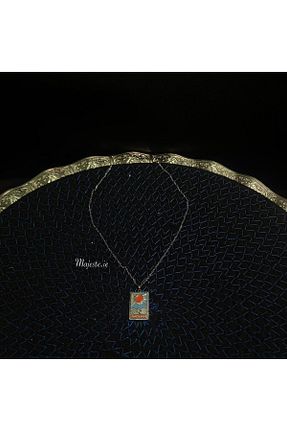 گردنبند استیل ( فولاد ) سرمه ای زنانه استیل ضد زنگ shop - کد 868066505