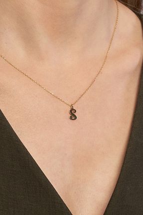 گردنبند نقره زرد زنانه 925 عیار Jewelmim - کد 124917495