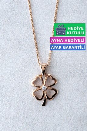 گردنبند نقره صورتی زنانه 925 عیار Jewelmim - کد 124924624