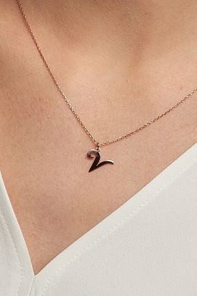 گردنبند نقره صورتی زنانه 925 عیار Jewelmim - کد 124879700