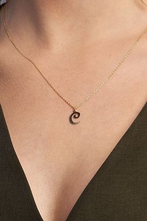 گردنبند نقره زرد زنانه 925 عیار Jewelmim - کد 124880508