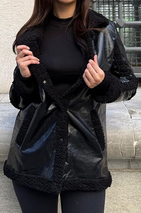 کاپشن مشکی زنانه رگولار Slim