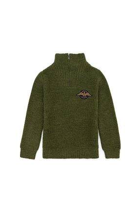 پلیور خاکی بچه گانه ساده U.S. Polo Assn. - کد 834435218