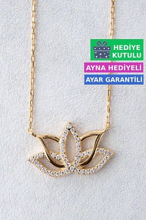 گردنبند نقره زرد زنانه 925 عیار Jewelmim - کد 740694248