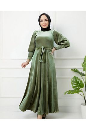 لباس حجاب سبز زنانه اسلیم فیت ECK MODA - کد 868062160