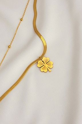دستبند استیل (فولاد) طلائی زنانه استیل (فولاد) Mrs Flower - کد 176538767