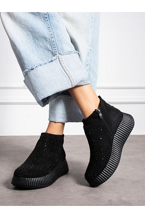 بوت / نیم بوت مشکی زنانه پاشنه تخت Alemdar Shoes - کد 868089834