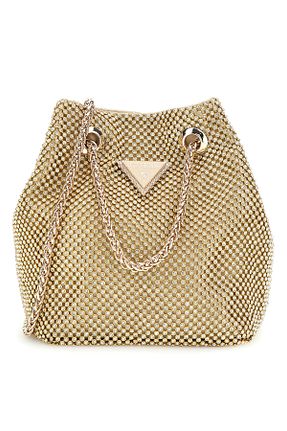 کیف دوشی طلائی زنانه Guess - کد 868104190