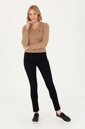 شلوار مشکی زنانه پارچه U.S. Polo Assn. - کد 834579204