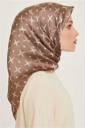 روسری قهوه ای 90 x 90 Armine - کد 868105216