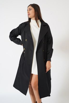 ترنچکت مشکی زنانه بدون آستر Pafi Moda - کد 868868334