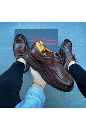 کفش کژوال قهوه ای مردانه چرم خالص Martinetto - کد 865474769