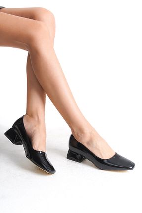 کفش پاشنه بلند کلاسیک مشکی زنانه چرم مصنوعی Zlato - کد 868117997