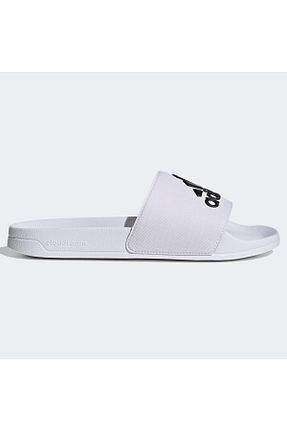 دمپائی سفید مردانه چرم مصنوعی adidas - کد 736305578