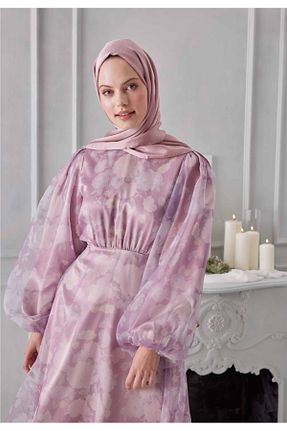 شال صورتی زنانه شیفون Şehr i sultan - کد 868142481