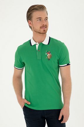 تیشرت سبز مردانه یقه پولو U.S. Polo Assn. - کد 832519020
