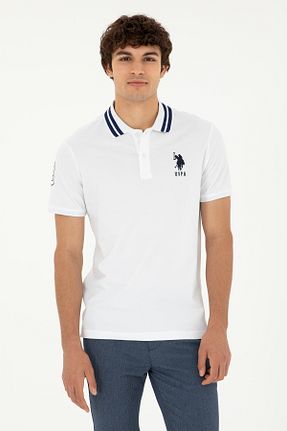 پولوشرت سفید مردانه پارچه U.S. Polo Assn. - کد 834785596