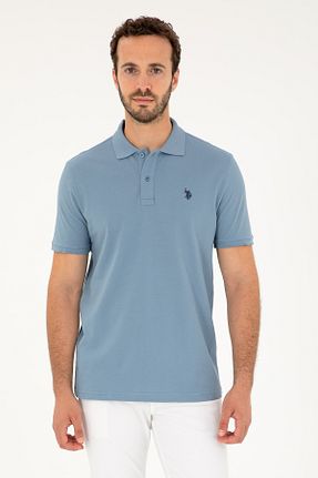 پولوشرت آبی مردانه پارچه ای U.S. Polo Assn. - کد 842135222