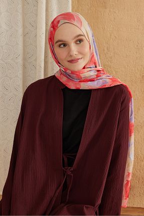شال قرمز زنانه پنبه ای Modakaşmir - کد 868250627