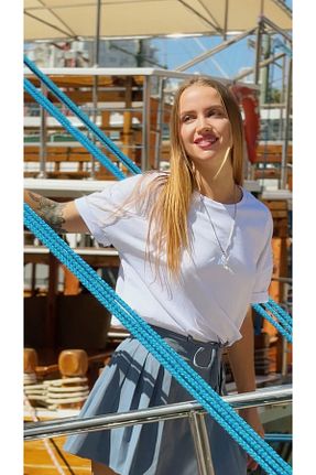 تیشرت سفید زنانه رگولار NordLine - کد 820761929