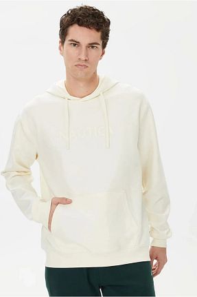 سوئیشرت سفید مردانه ساده Nautica - کد 779616088