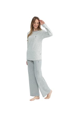 ست لباس راحتی طوسی زنانه پلی استر - الاستین U.S. Polo Assn. - کد 868349972