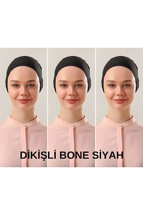 کلاه شنای حجاب مشکی زنانه Melodi Scarf - کد 868358126