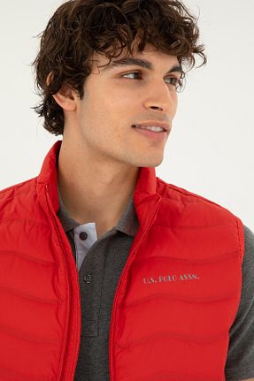 جلیقه قرمز مردانه پلی استر U.S. Polo Assn. - کد 834783325