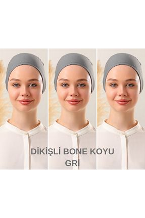 کلاه شنای حجاب طوسی زنانه Melodi Scarf - کد 868383287