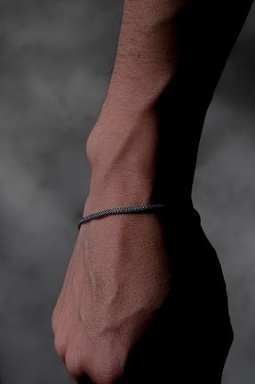 دستبند نقره سبز مردانه 925 عیار Ricco Jewellery - کد 868407141