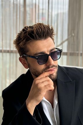 عینک آفتابی مشکی مردانه UV400 By Harmony - کد 868404629