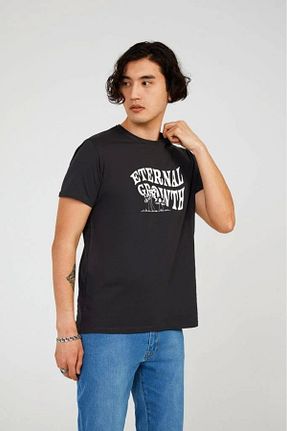 تیشرت طوسی مردانه رگولار The Crow - کد 666453861