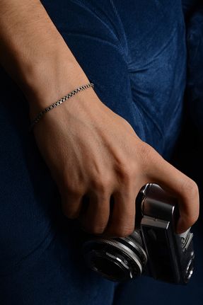 دستبند نقره سبز مردانه 925 عیار Ricco Jewellery - کد 868422798