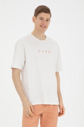 تیشرت سفید مردانه یقه دوچرخه U.S. Polo Assn. - کد 832941727