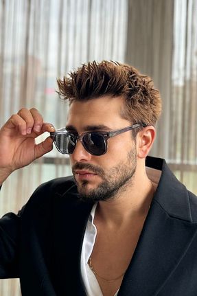عینک آفتابی طوسی مردانه UV400 By Harmony - کد 868413661
