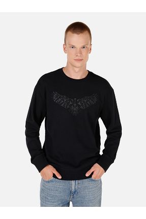سوئیشرت مشکی مردانه چاپی Colin’s - کد 867408714