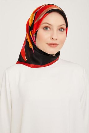 روسری سفید کرپ ساتن ابریشم Armine - کد 757950401
