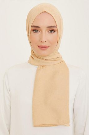 شال بژ زنانه پلی استر Armine - کد 764966326
