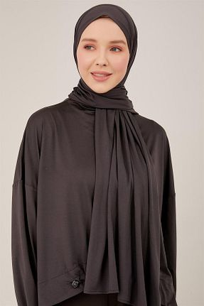 شال طوسی زنانه پنبه ای Armine - کد 733909615
