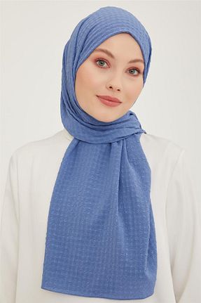 شال آبی زنانه پلی استر Armine - کد 707279628