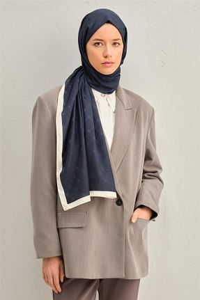 شال سرمه ای زنانه پلی استر Armine - کد 808469762